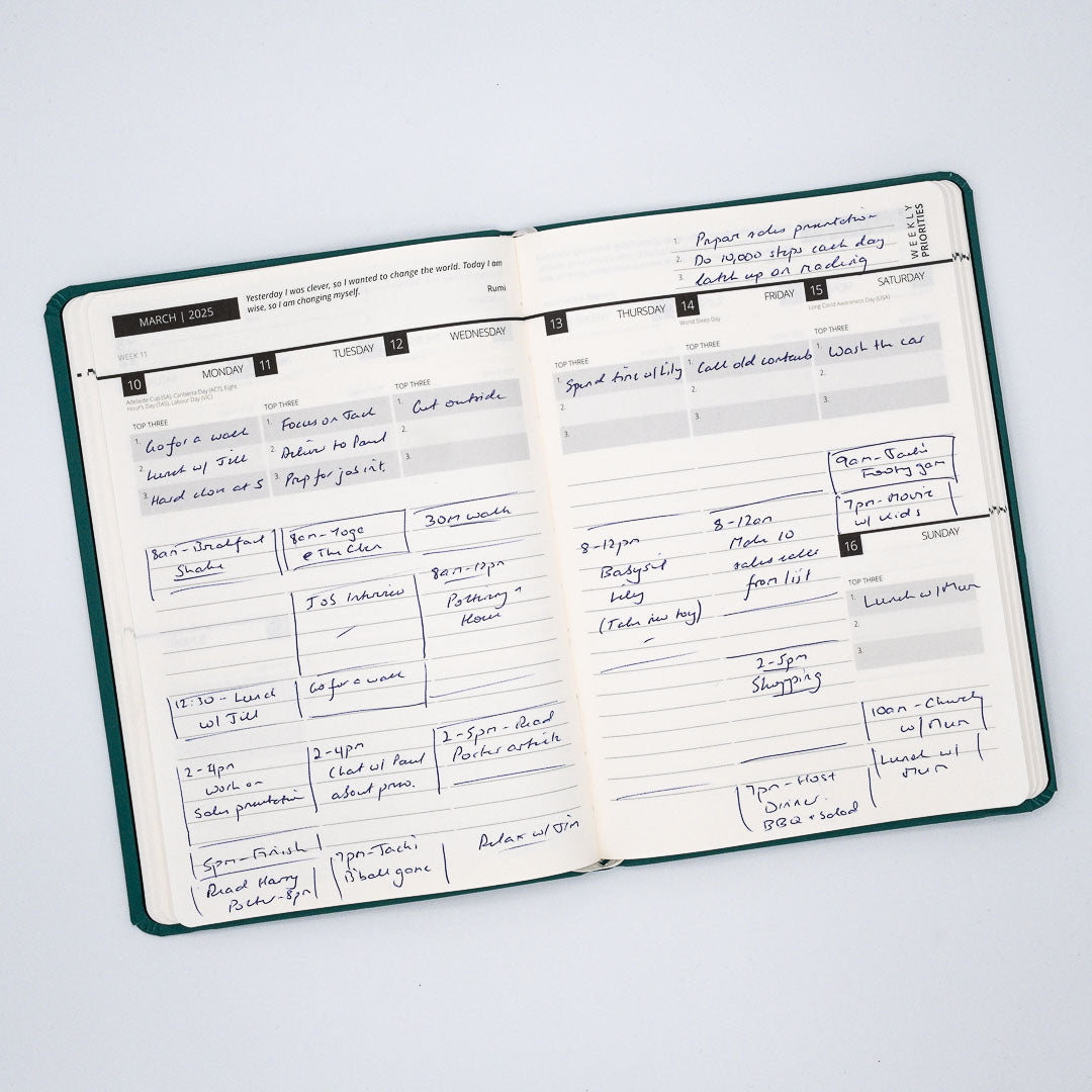 2025 Mental Fitness Diary & Planner – Weekly Format