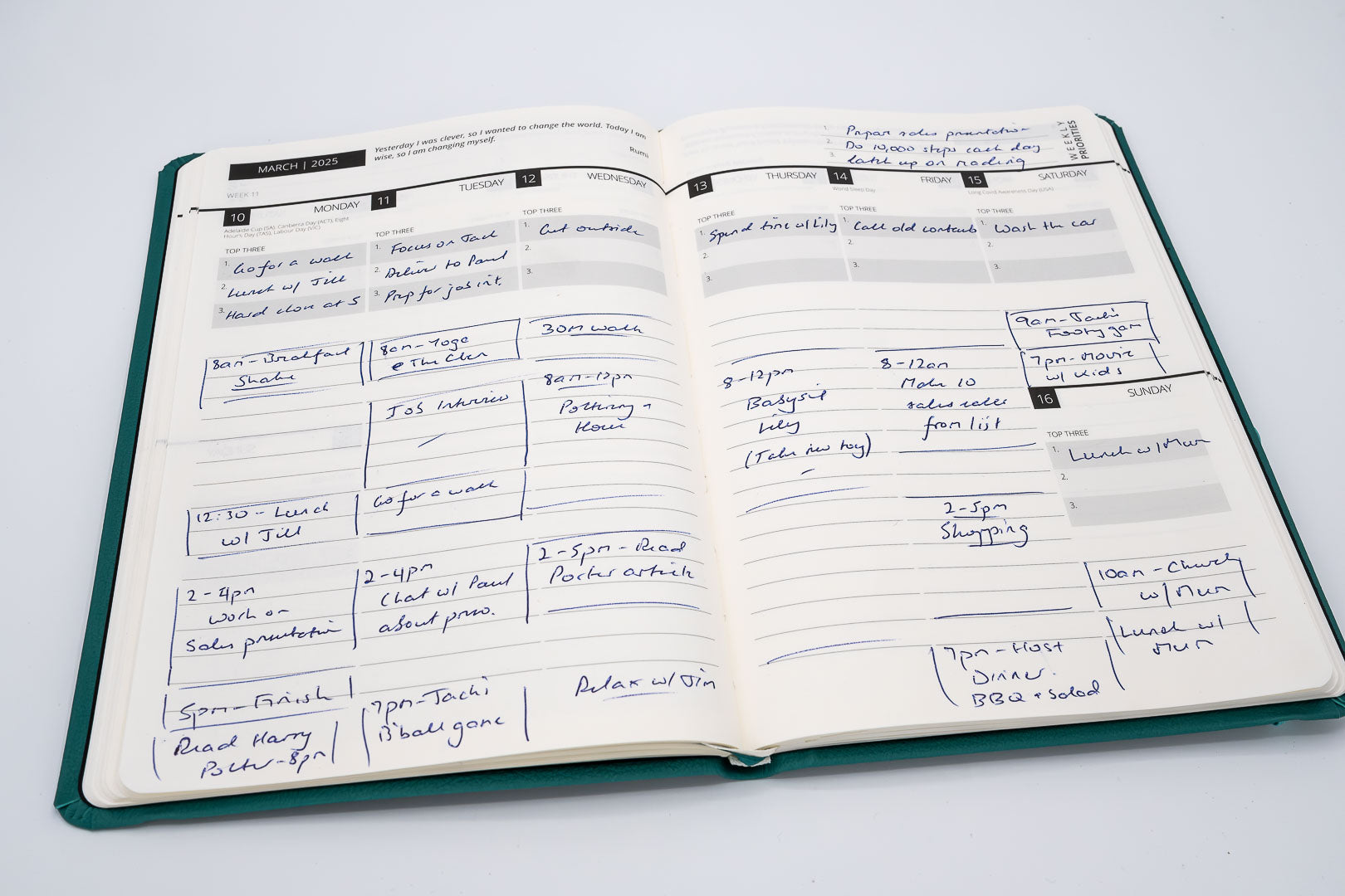 2025 Mental Fitness Diary & Planner – Weekly Format